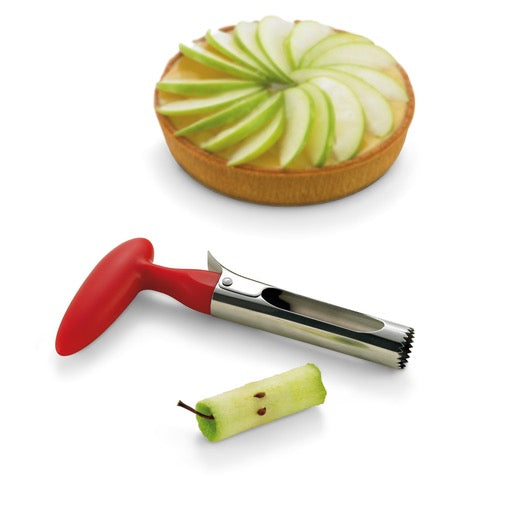 Cuisipro Apple Corer, Stainless Steel/Red
