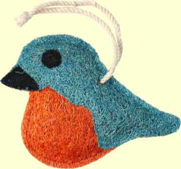 Loofah Art, Bluebird