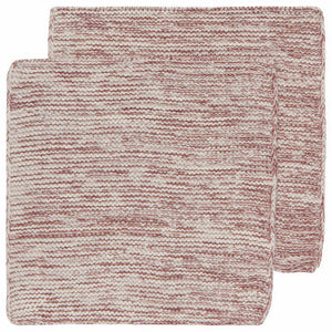 Danica Heirloom Knit Dishcloth Set, 2pc Wine