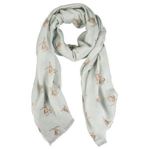 Wrendale Scarf, Leaping Hare 75x28"