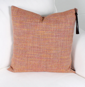 Marie Dooley Georges Throw Pillow, Coral 18x18"