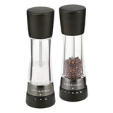 Derwent Acrylic & Black Wood  Salt & Pepper Mill Set