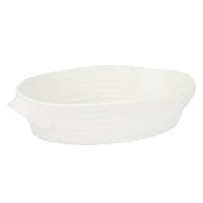 Sophie Conran Large Oval Handled Roasting Dish 14x9.5" White