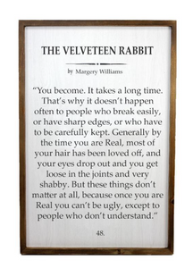 Frans Koppers Wall Plaque, The Velveteen Rabbit 16x24"