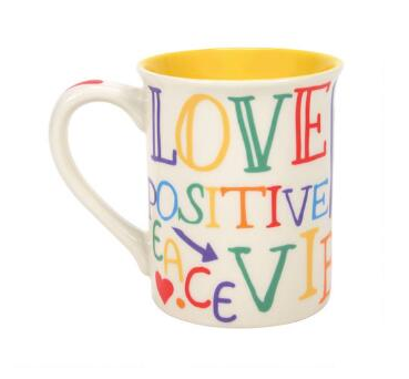 ONIM Mug - Rainbow Love Positive Vibes, 16oz