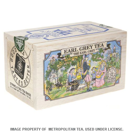 Wood Box, Earl Grey, 25 Teabags
