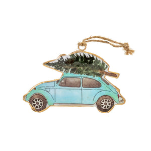 Tree-Topped Punch Buggy Ornament