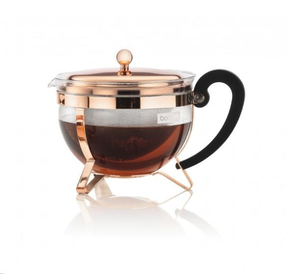 Bodum Chambord Tea Pot, 1.3L, Copper