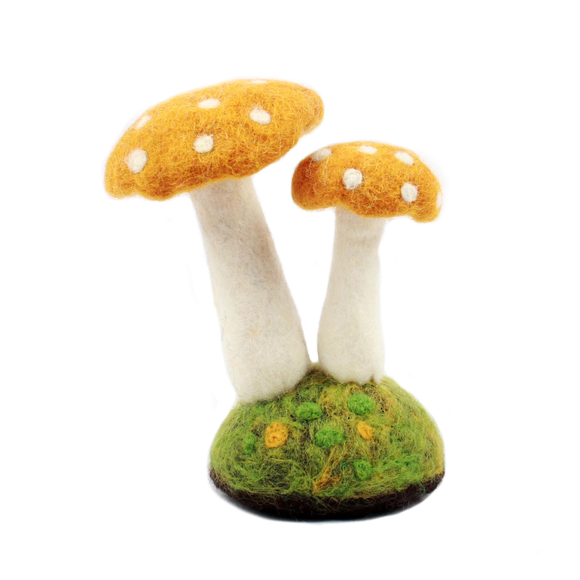 Hamro Felt Twin Mushroom Decor