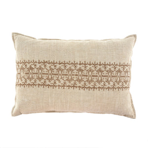 Indaba Noemie Embroidered Throw Pillow, 16x24"