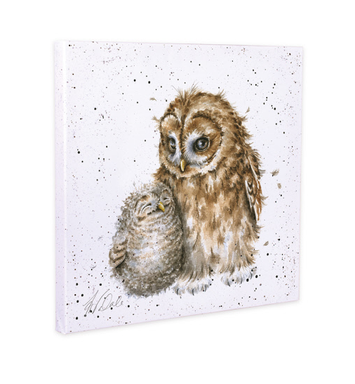 Wrendale Small Canvas Print, Owl-Ways By Your Side