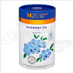 M21 Luxury Tea, Blueberry Black Tea, 24 Pyramid Bags