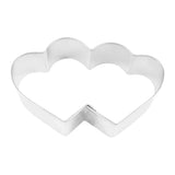 Double Heart Cookie Cutter, 3.5" Tinplated