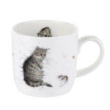 Wrendale Bone China Mug: Cat & Mouse 14oz