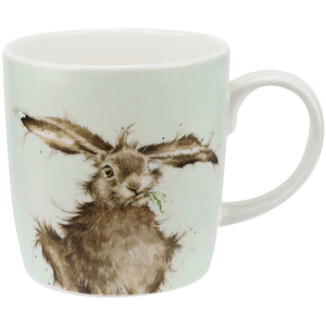 Wrendale Bone China Mug: Hare Brained 14oz w/ Gift Box