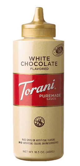 Torani, White Chocolate Sauce Squeeze Bottle, 355ml