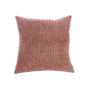 Nadi Linen Cushion, Red, 20x20" Feather/Down Fill
