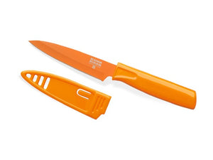 Kuhn Rikon Colori Paring Knife, 4" Tangerine