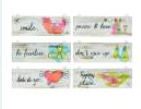 White Board with Happy Sayings, 12x4" Assorted