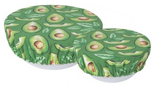 Now Designs Save-It Bowl Cover Set, 2pc Avocados