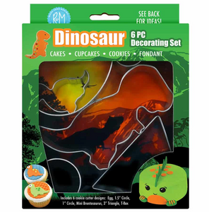Dinosaur Cookie Cutter Decorating Set, 6pc