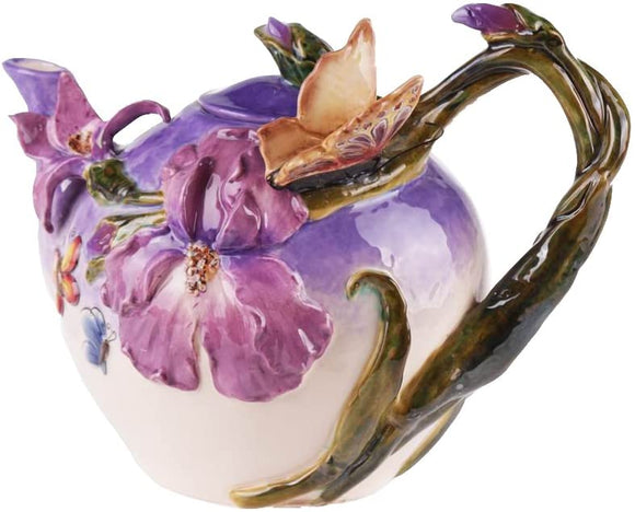Teapot, Bella Violet Butterfly