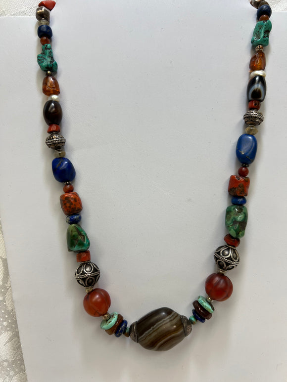 Multi-Coloured Necklace, various gemstones