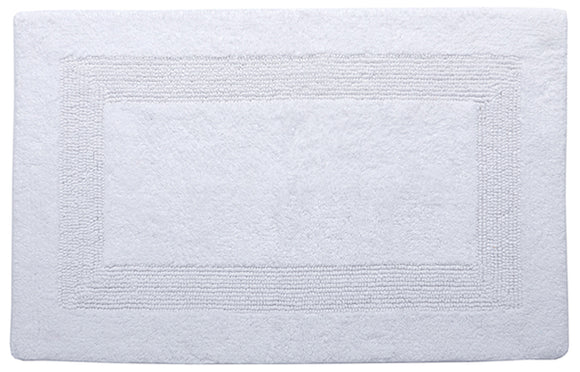 Serenity Reversible Tufted Bath Mat, White 20x30